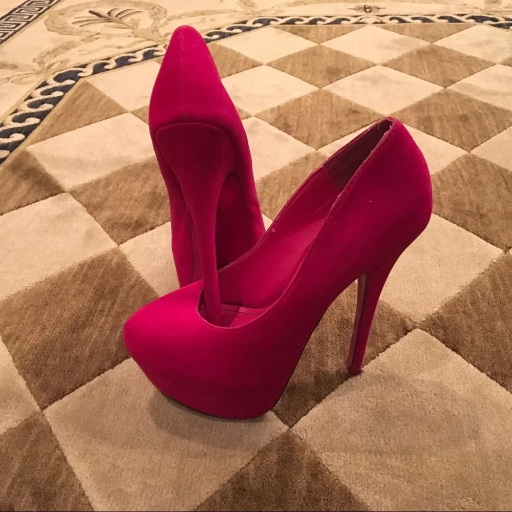 Super sexy Shiekh Raspberry pumps - Picture 7 of 7
